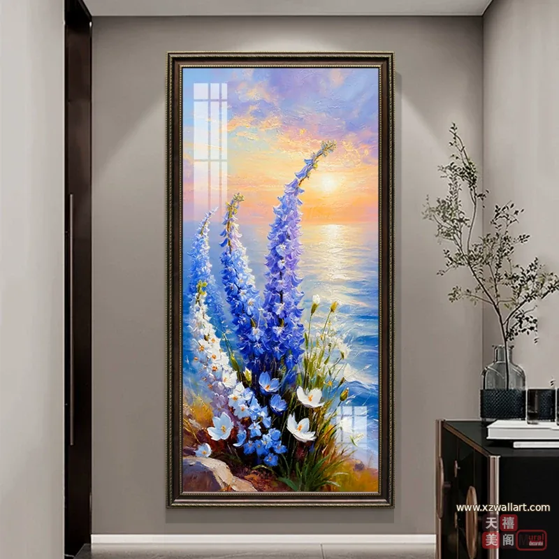 抽象 单幅 装饰画 轻奢风 玄关背景墙挂画 晶瓷画