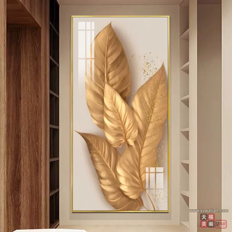 抽象 单幅 装饰画 奶油风 玄关背景墙挂画 晶瓷画