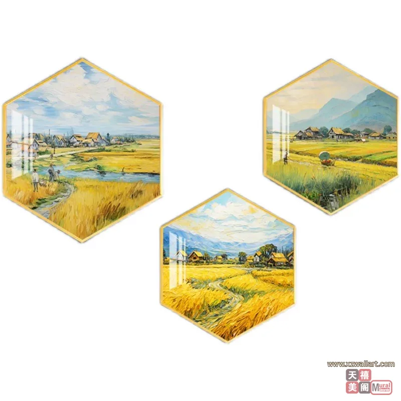 抽象 单幅 装饰画 现代简约 餐厅背景墙挂画 晶瓷画