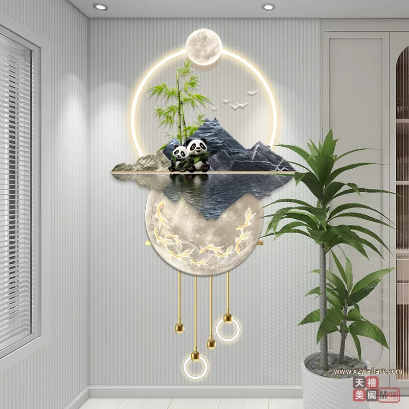 抽象 单幅 装饰画 轻奢风 玄关背景墙挂画 晶瓷画