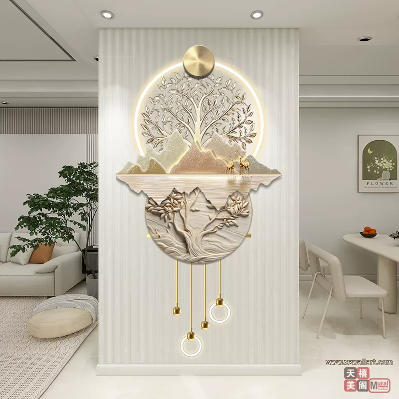 抽象 单幅 装饰画 奶油风 玄关背景墙挂画 晶瓷画
