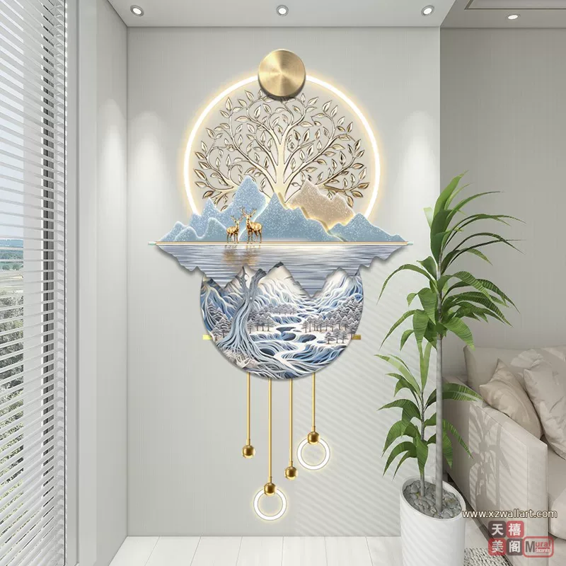 抽象 单幅 装饰画 奶油风 玄关背景墙挂画 晶瓷画