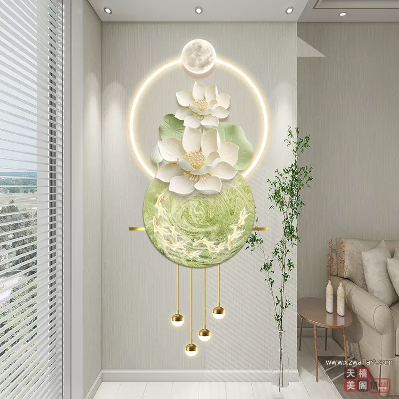 抽象 单幅 装饰画 轻奢风 玄关背景墙挂画 晶瓷画