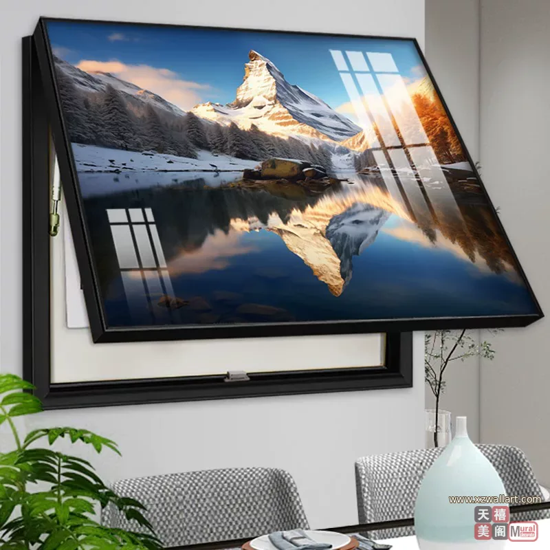 抽象 单幅 装饰画 轻奢风 客厅背景墙挂画 晶瓷画