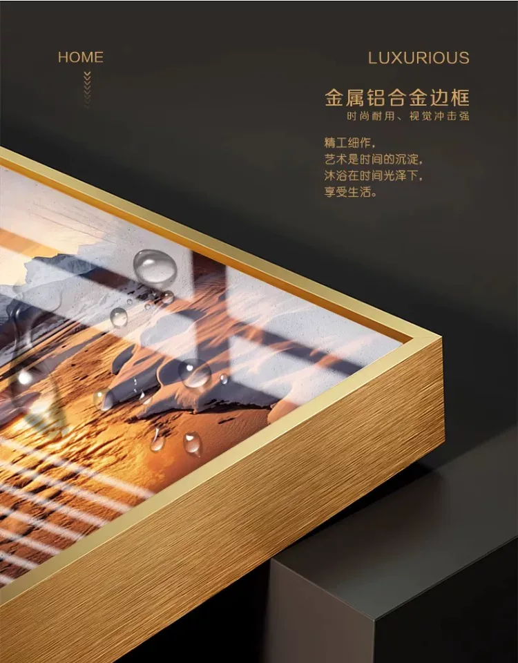 抽象 单幅 装饰画 轻奢风 客厅背景墙挂画 晶瓷画