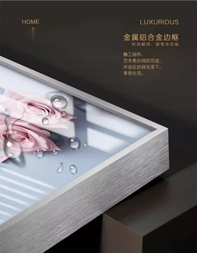 抽象 单幅 装饰画 奶油风 卧室背景墙挂画 晶瓷画