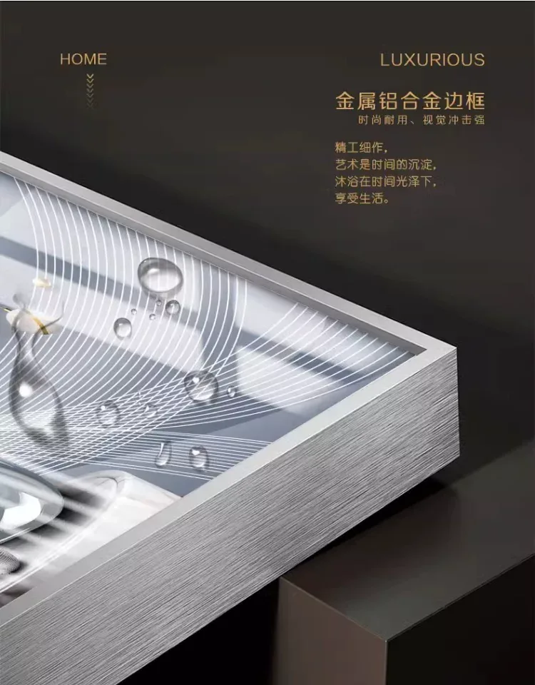 抽象 单幅 装饰画 轻奢风 卧室背景墙挂画 晶瓷画