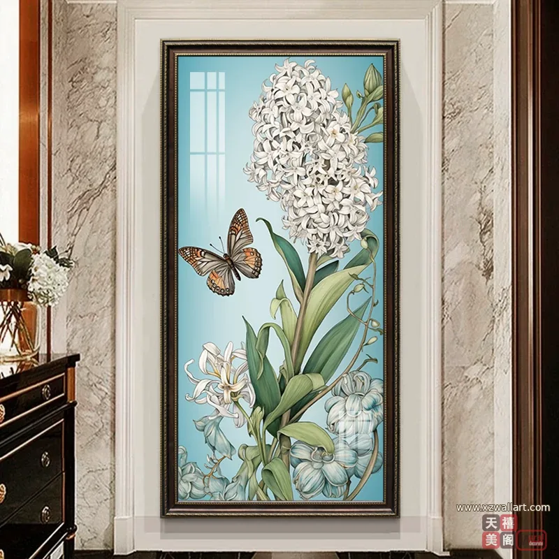 抽象 单幅 装饰画 欧式 玄关背景墙挂画 晶瓷画