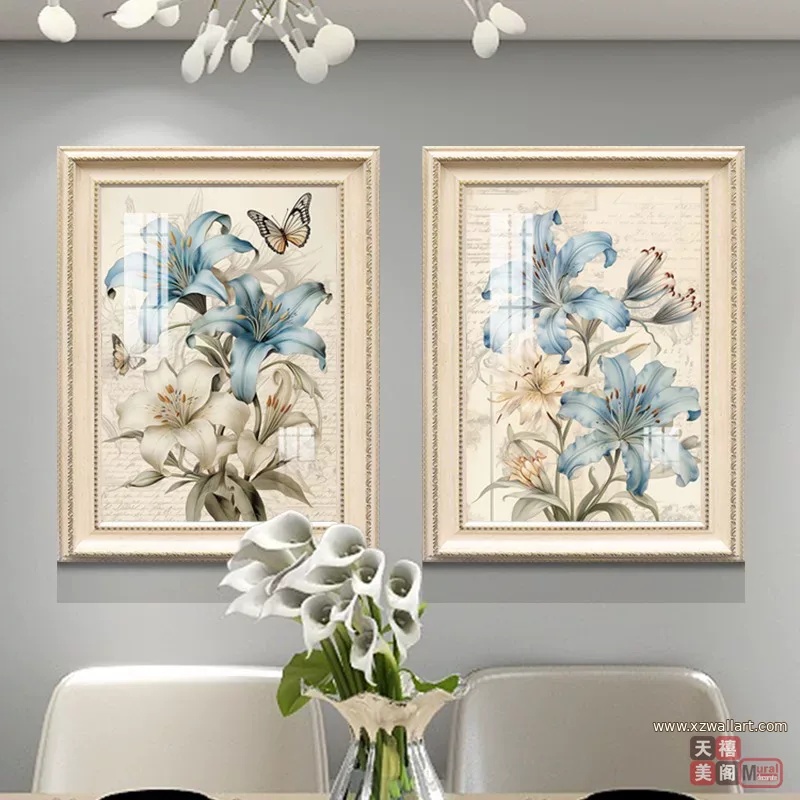 抽象 单幅 装饰画 欧式 餐厅背景墙挂画 晶瓷画