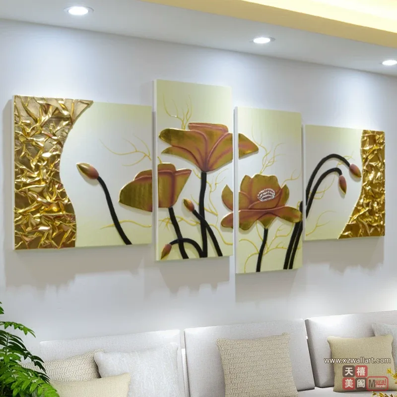 抽象 单幅 装饰画 轻奢风 客厅背景墙挂画 晶瓷画