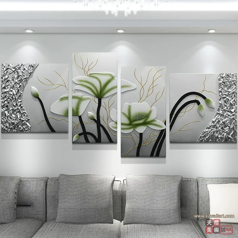抽象 单幅 装饰画 轻奢风 客厅背景墙挂画 晶瓷画
