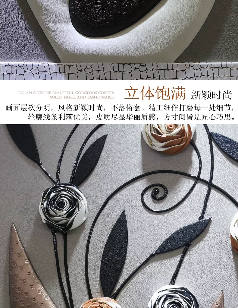抽象 三联 装饰画 轻奢风 客厅背景墙挂画 晶瓷画