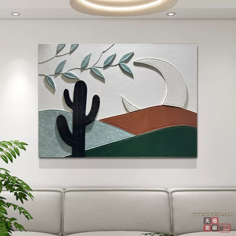 抽象 单幅 装饰画 北欧风 餐厅背景墙挂画 晶瓷画