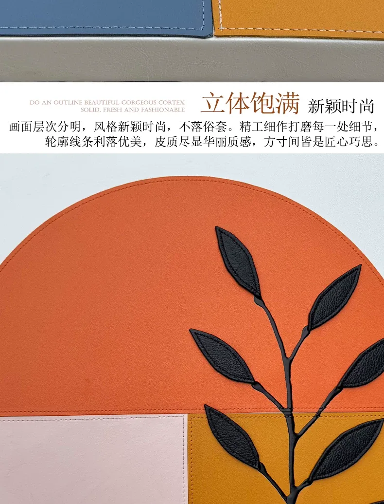 抽象 单幅 装饰画 轻奢风 餐厅背景墙挂画 晶瓷画