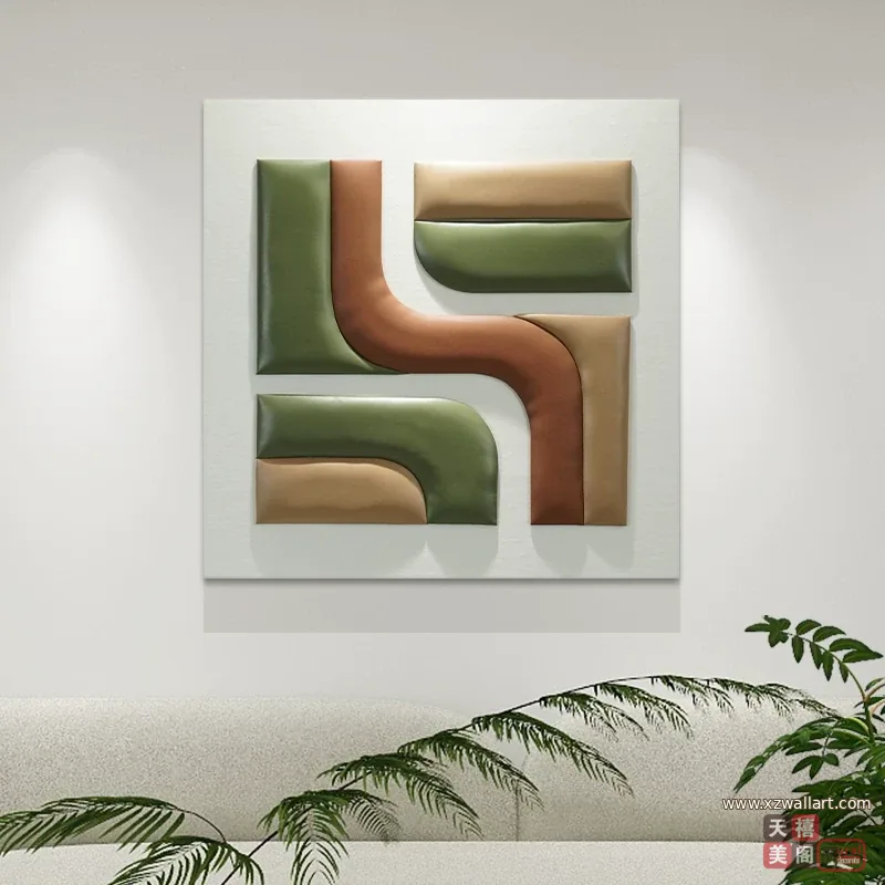 抽象 单幅 装饰画 轻奢风 餐厅背景墙挂画 晶瓷画