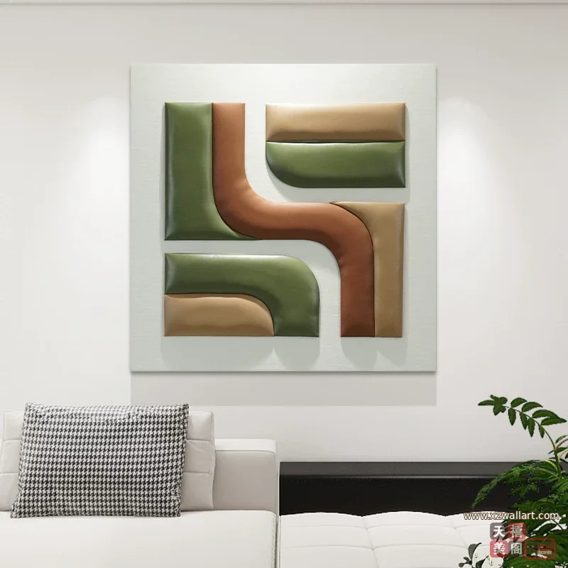 抽象 单幅 装饰画 轻奢风 餐厅背景墙挂画 晶瓷画