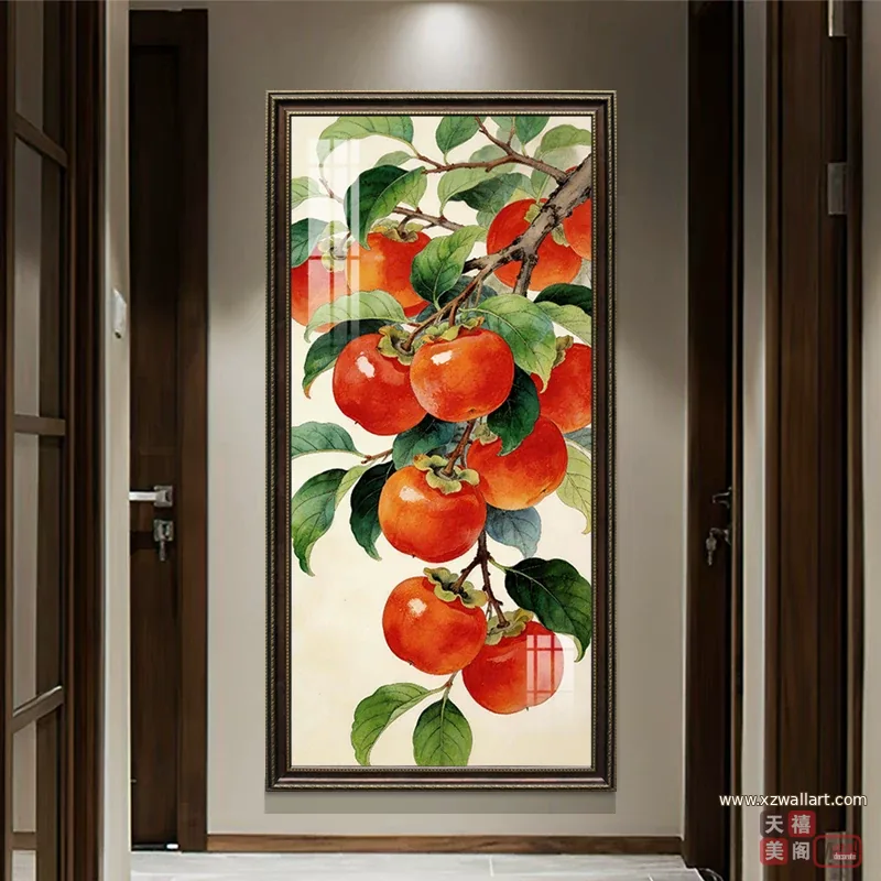 抽象 单幅 装饰画 轻奢风 玄关背景墙挂画 晶瓷画