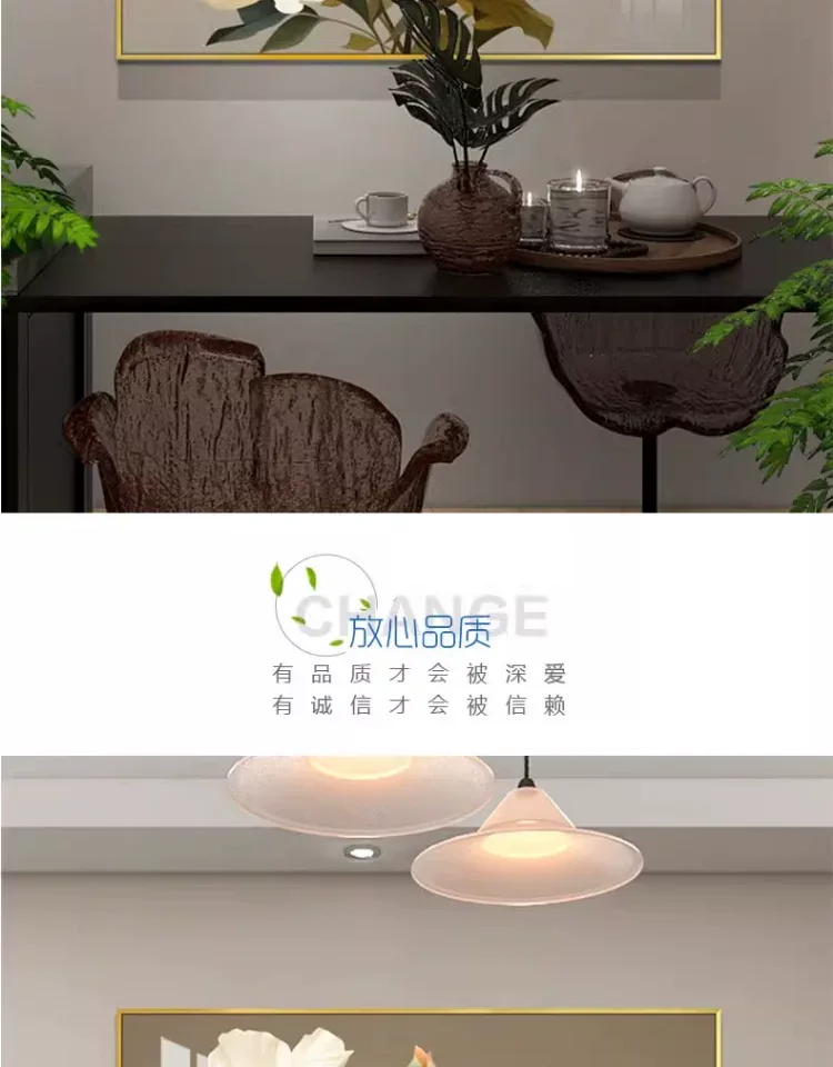 抽象 单幅 装饰画 奶油风 餐厅背景墙挂画 晶瓷画