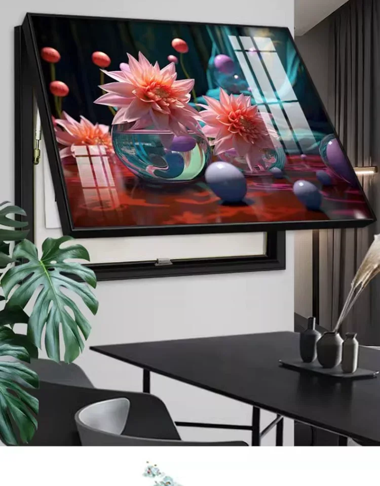 抽象 单幅 装饰画 现代简约 客厅背景墙挂画 晶瓷画