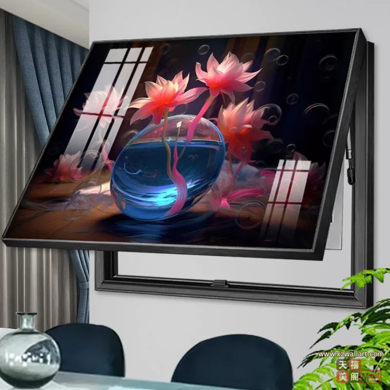 抽象 单幅 装饰画 现代简约 客厅背景墙挂画 晶瓷画