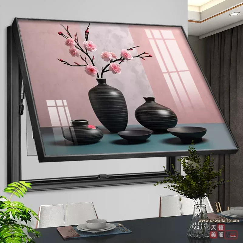 抽象 单幅 装饰画 现代简约 客厅背景墙挂画 晶瓷画