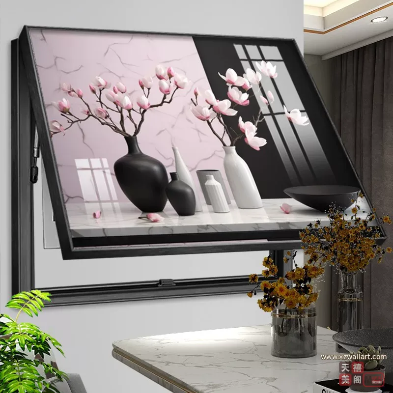 抽象 单幅 装饰画 现代简约 客厅背景墙挂画 晶瓷画