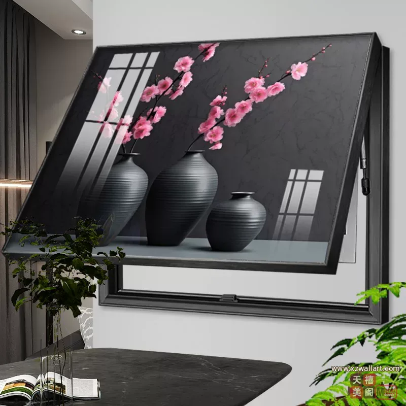 抽象 单幅 装饰画 现代简约 客厅背景墙挂画 晶瓷画