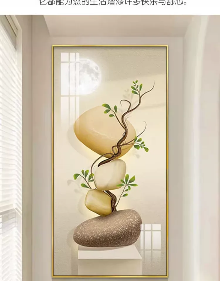 抽象 单幅 装饰画 奶油风 玄关背景墙挂画 晶瓷画