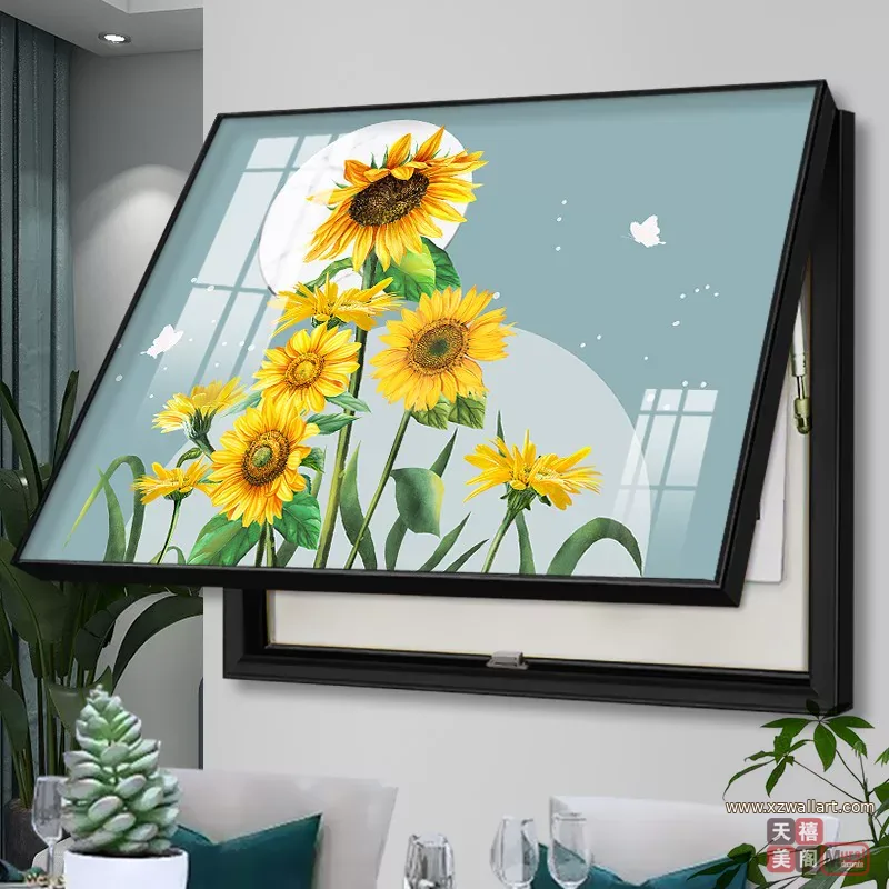 抽象 单幅 装饰画 现代简约 客厅背景墙挂画 晶瓷画