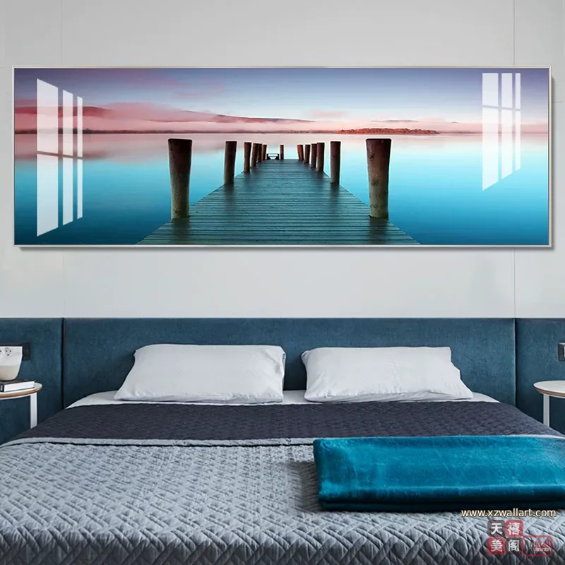 抽象 单幅 装饰画 北欧风 客厅背景墙挂画 晶瓷画