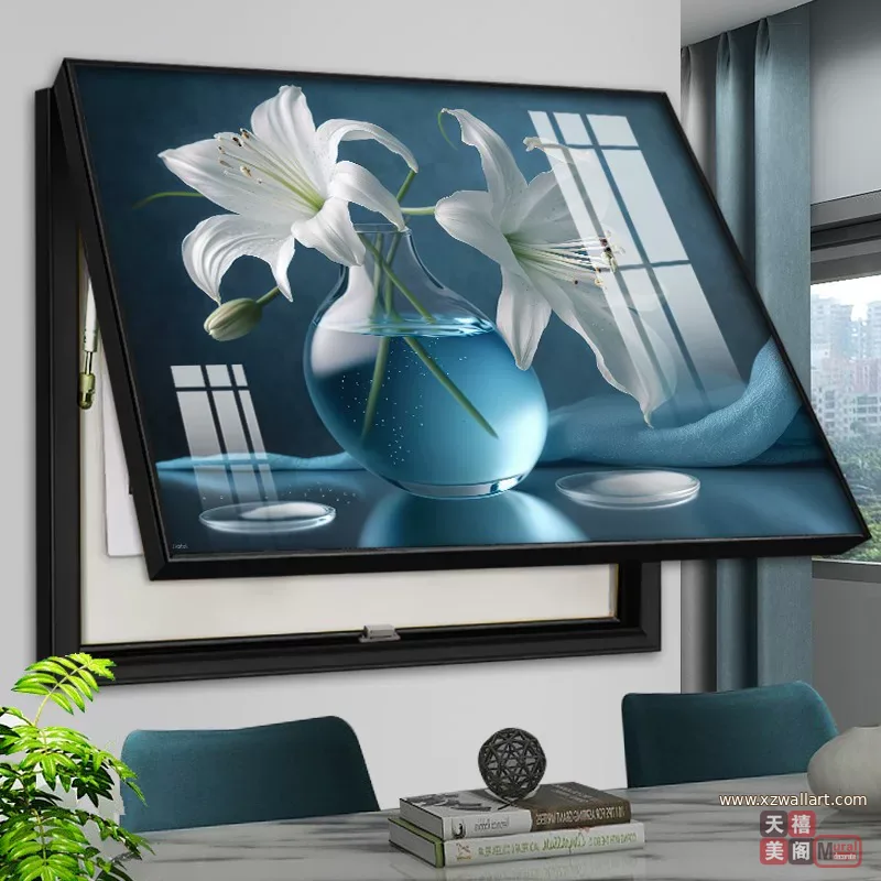 花 单幅 装饰画 现代简约 客厅背景墙挂画 晶瓷画