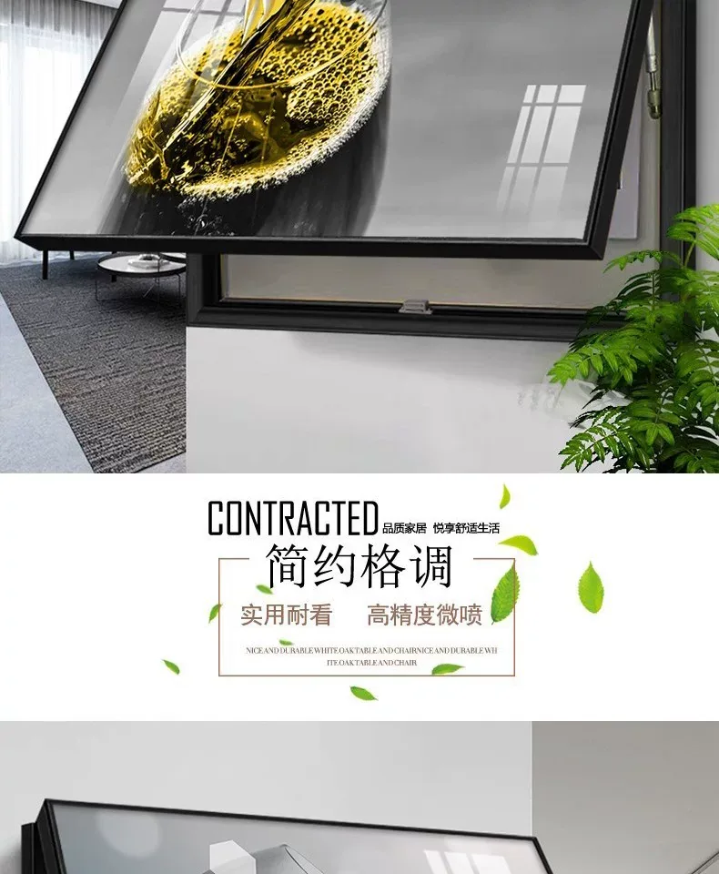 抽象 单幅 装饰画 轻奢风 客厅背景墙挂画 晶瓷画