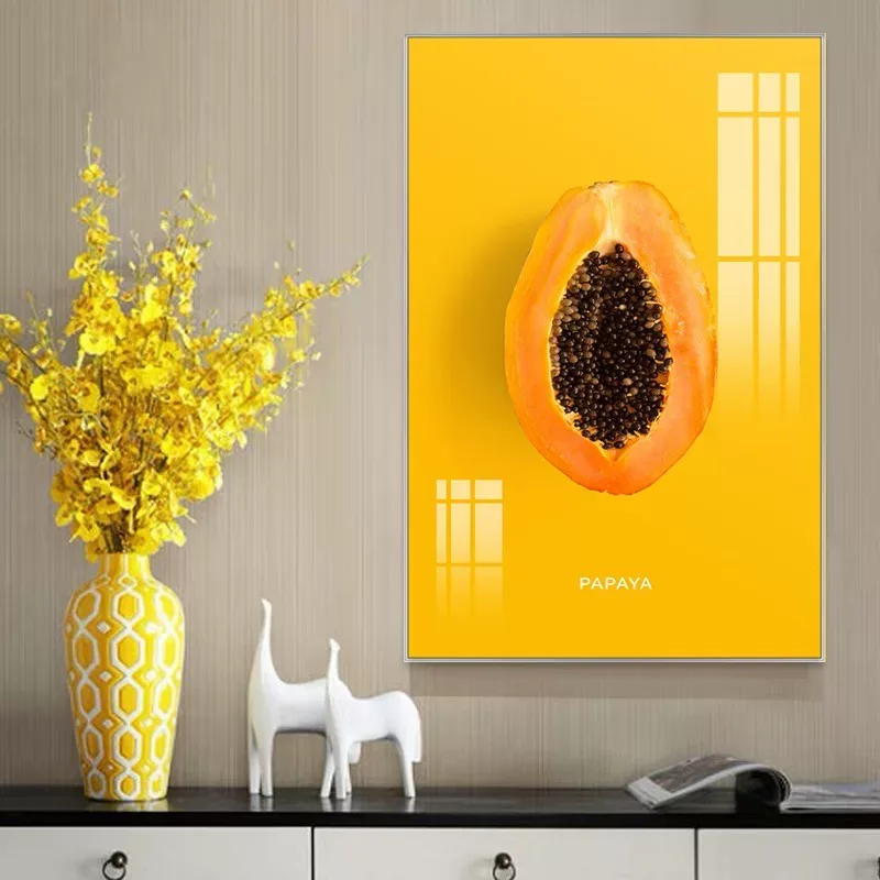 抽象 单幅 装饰画 现代简约 餐厅背景墙挂画 晶瓷画