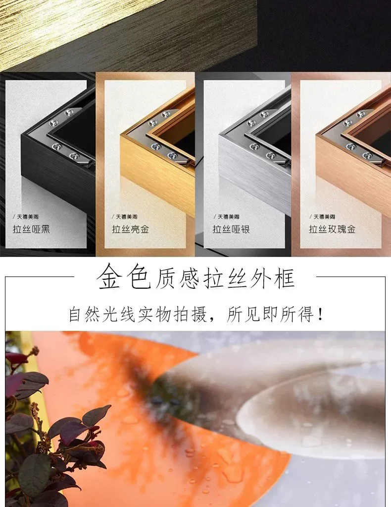 抽象 单幅 装饰画 轻奢风 客厅背景墙挂画 晶瓷画