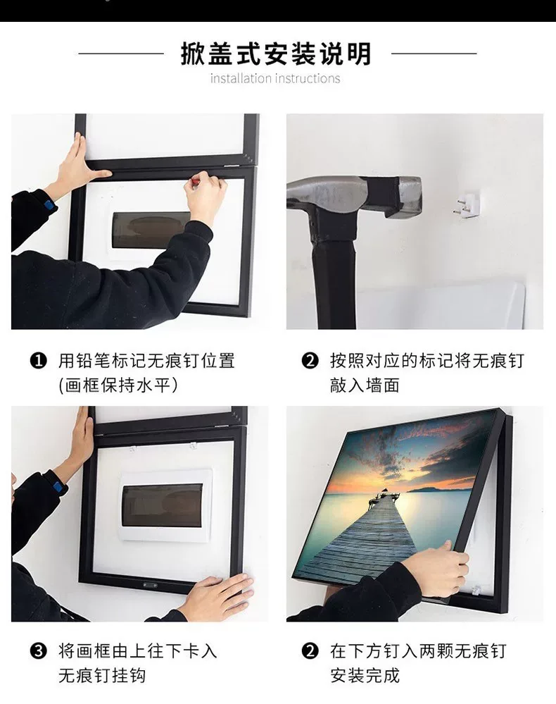 抽象 单幅 装饰画 轻奢风 餐厅背景墙挂画 晶瓷画