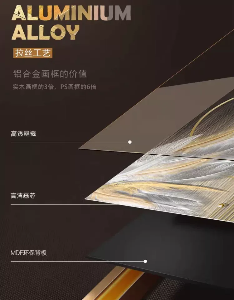 抽象 单幅 装饰画 北欧风 玄关背景墙挂画 晶瓷画
