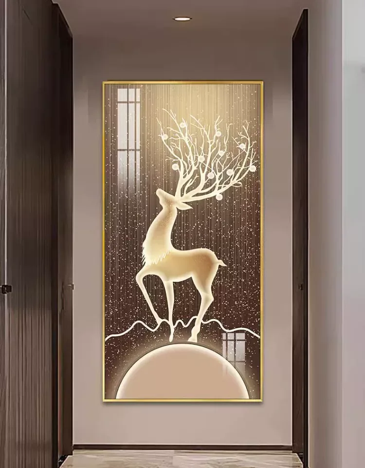 抽象 单幅 装饰画 北欧风 玄关背景墙挂画 晶瓷画