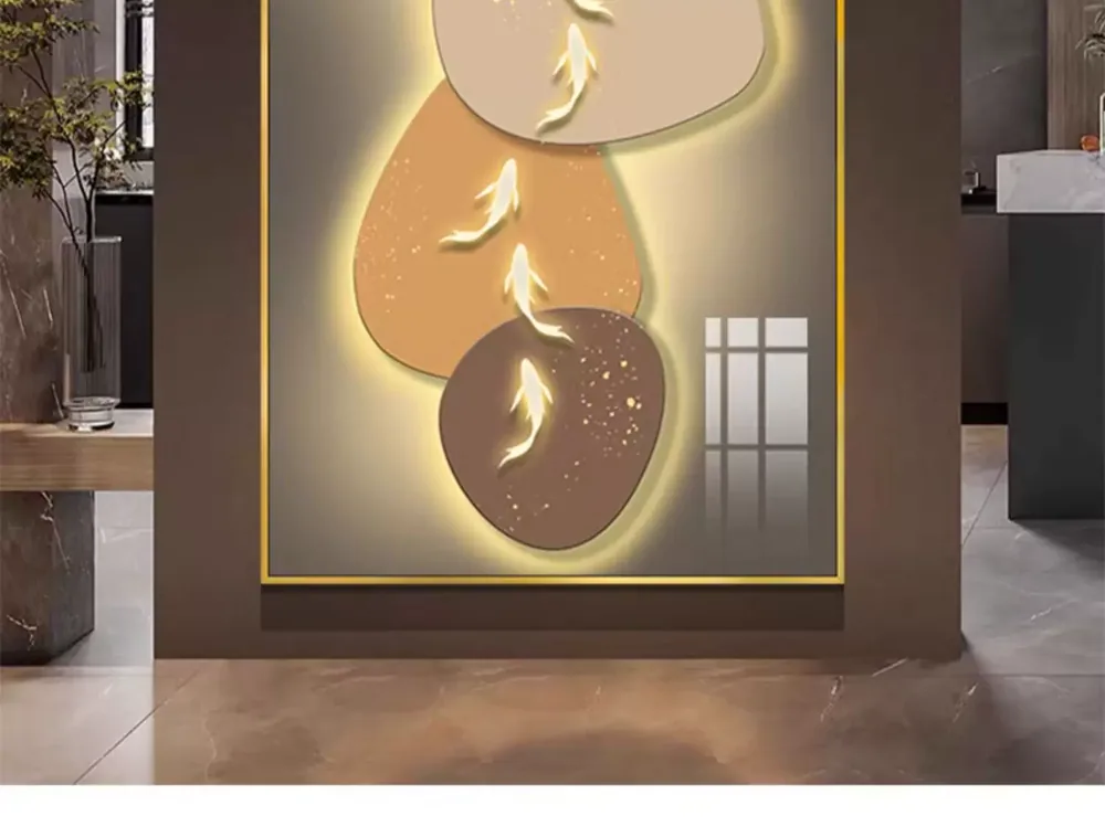 抽象 单幅 装饰画 轻奢风 玄关背景墙挂画 晶瓷画