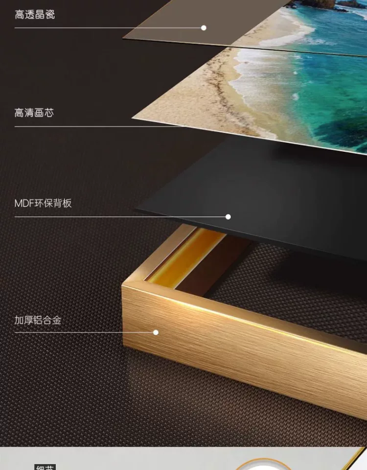 抽象 三联 装饰画 北欧风 客厅背景墙挂画 晶瓷画