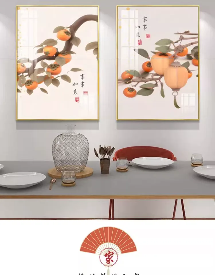 抽象 单幅 装饰画 现代简约 餐厅背景墙挂画 晶瓷画