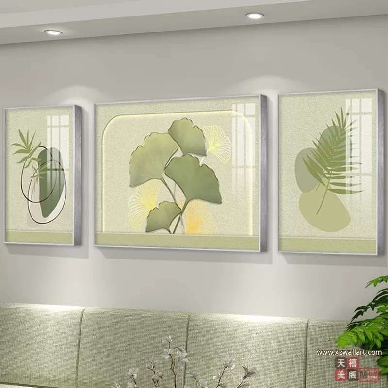 抽象 单幅 装饰画 奶油风 客厅背景墙挂画 晶瓷画