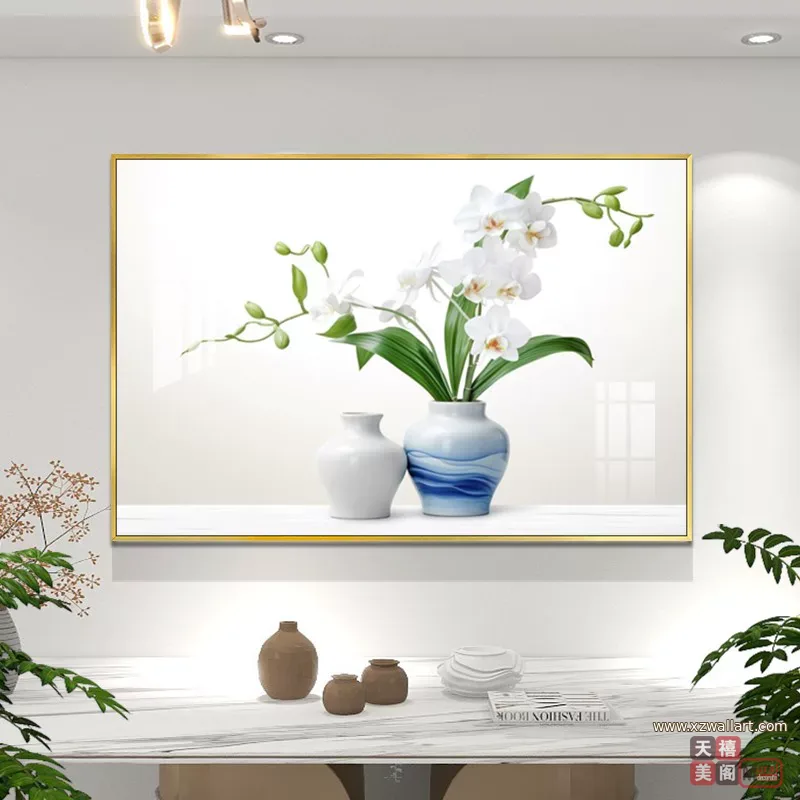 抽象 单幅 装饰画 北欧风 餐厅背景墙挂画 晶瓷画