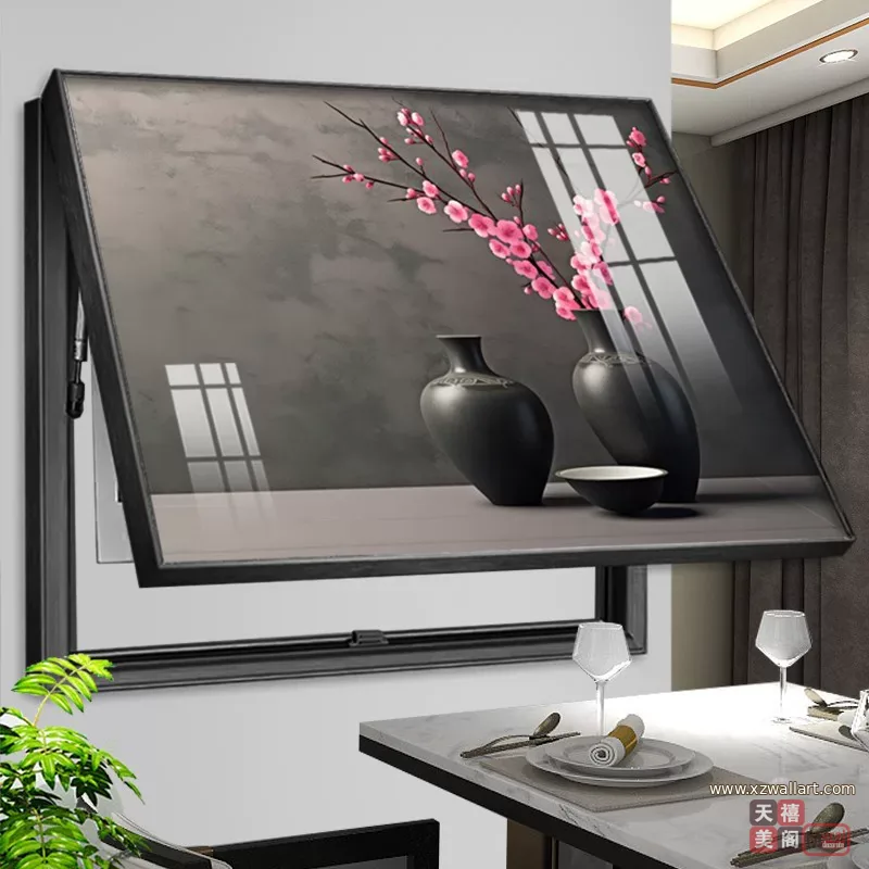抽象 单幅 装饰画 轻奢风 客厅背景墙挂画 晶瓷画