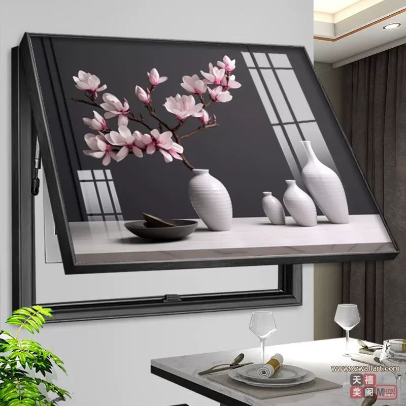 抽象 单幅 装饰画 轻奢风 客厅背景墙挂画 晶瓷画