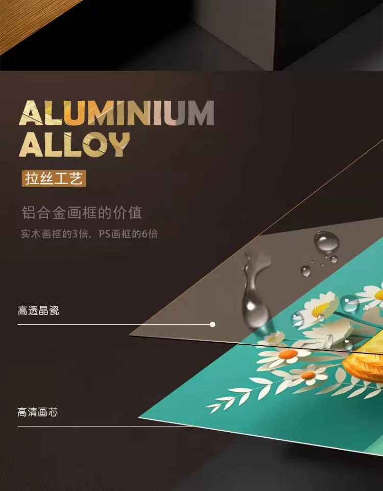 抽象 单幅 装饰画 北欧风 客厅背景墙挂画 晶瓷画