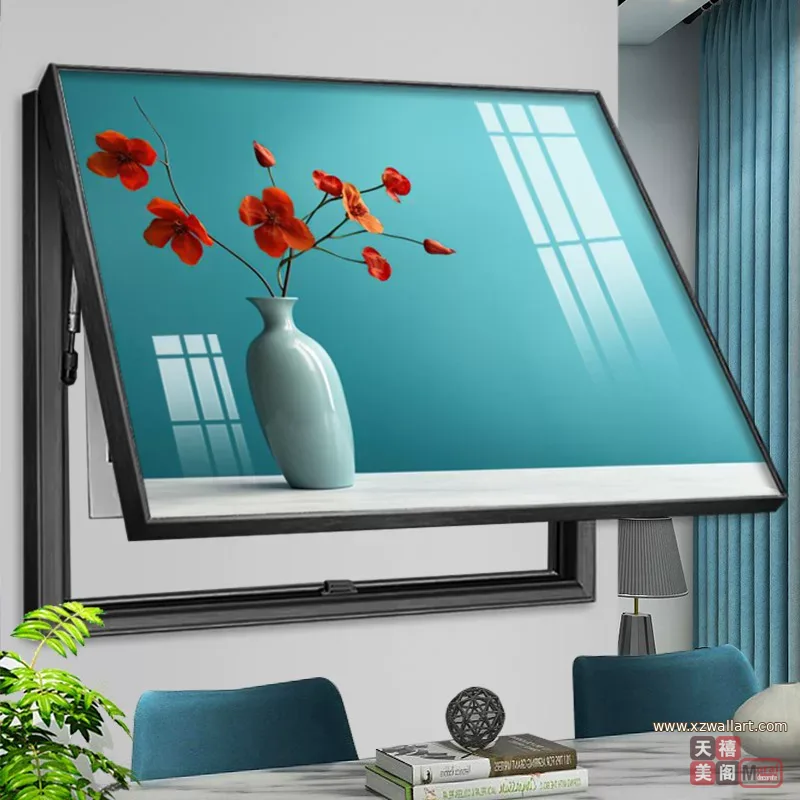 抽象 单幅 装饰画 北欧风 客厅背景墙挂画 晶瓷画
