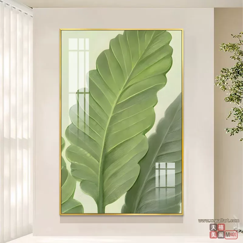 抽象 单幅 装饰画 奶油风 玄关背景墙挂画 晶瓷画