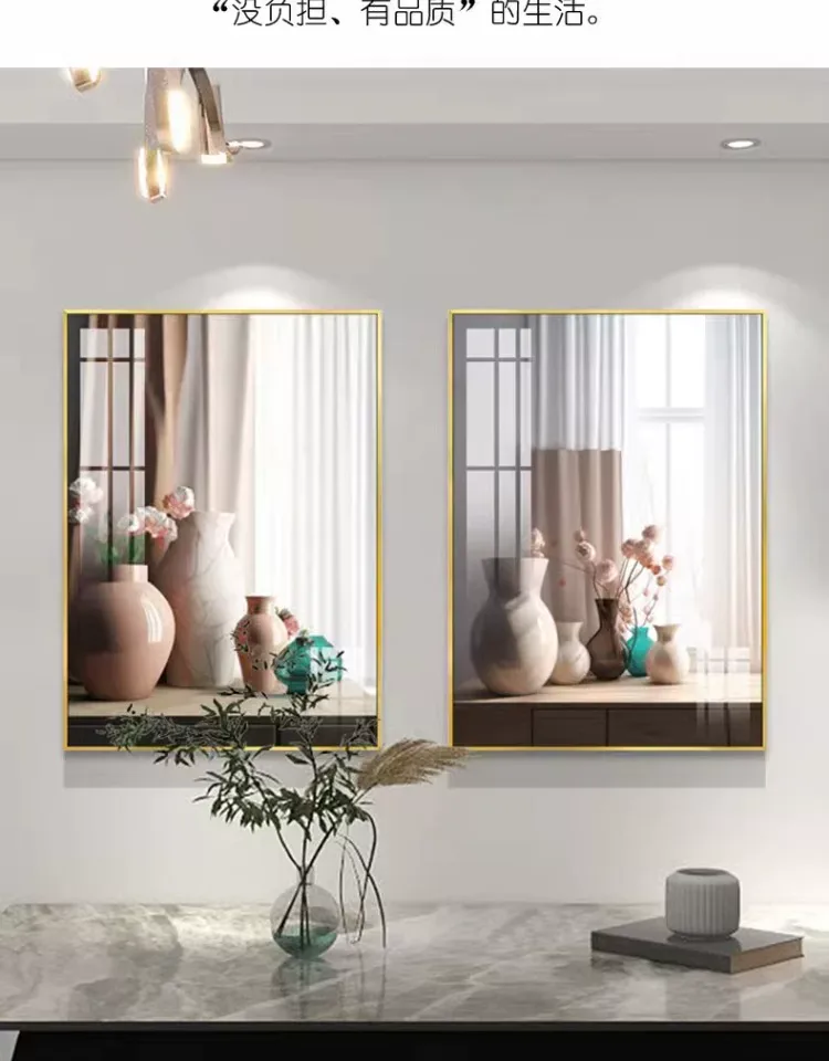 抽象 单幅 装饰画 北欧风 餐厅背景墙挂画 晶瓷画