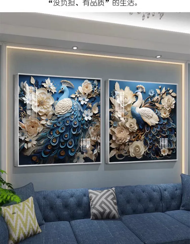 抽象 单幅 装饰画 欧式 客厅背景墙挂画 晶瓷画