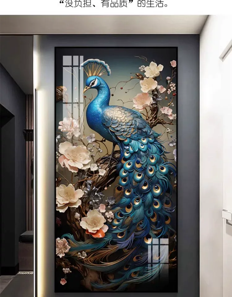 抽象 单幅 装饰画 欧式 玄关背景墙挂画 晶瓷画
